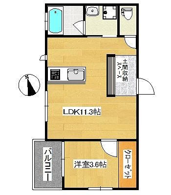 エリーナプラザ梅林駅前Ⅱ 間取り
