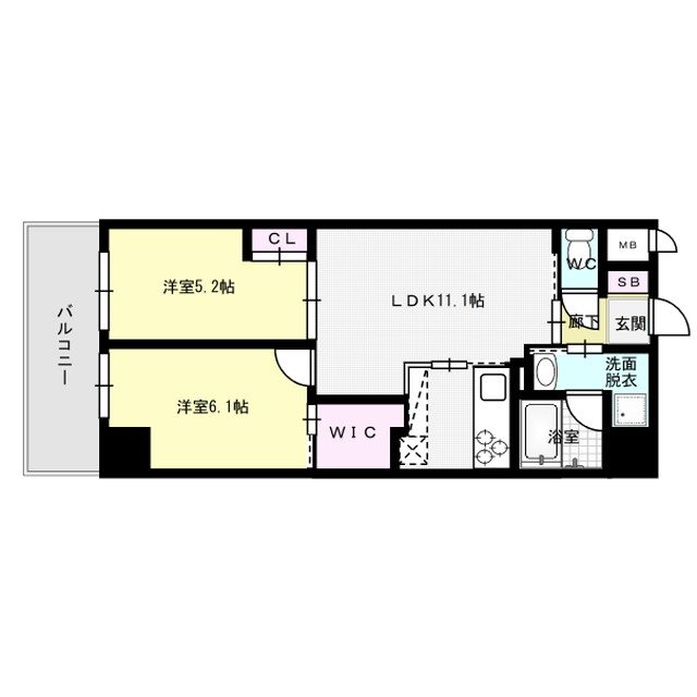 コンダクトレジデンス那珂川 303号室 間取り