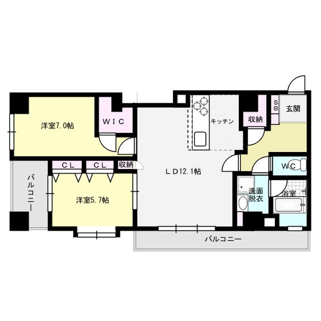 プライマル福岡平尾 間取り