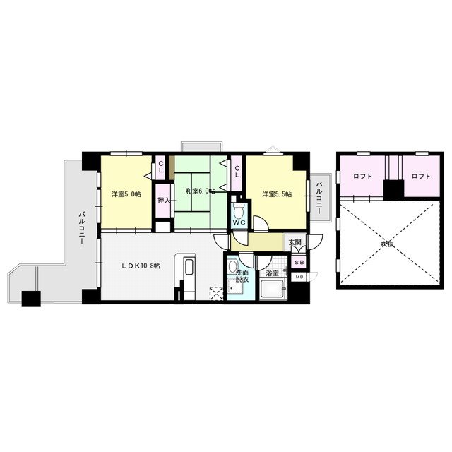 エレガンスコトブキ  1006号室 間取り