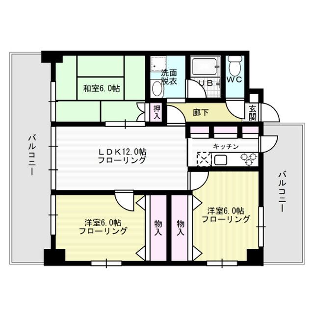 ファミールⅡ 405号室 間取り