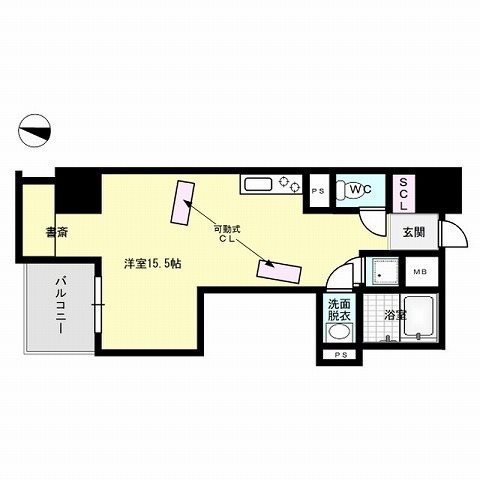 レジディア西新【Hタイプ】 間取り