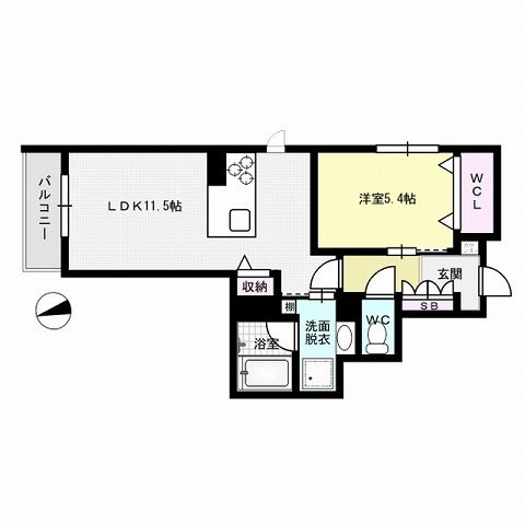 Ｂｉａｎｃｏ昭代～ネット無料～ 間取り
