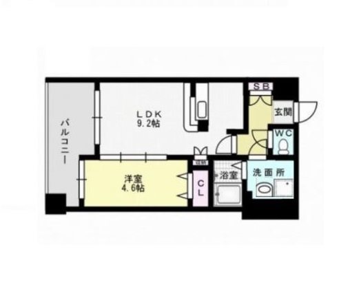 ニューガイアリルーム西新南No.67 間取り