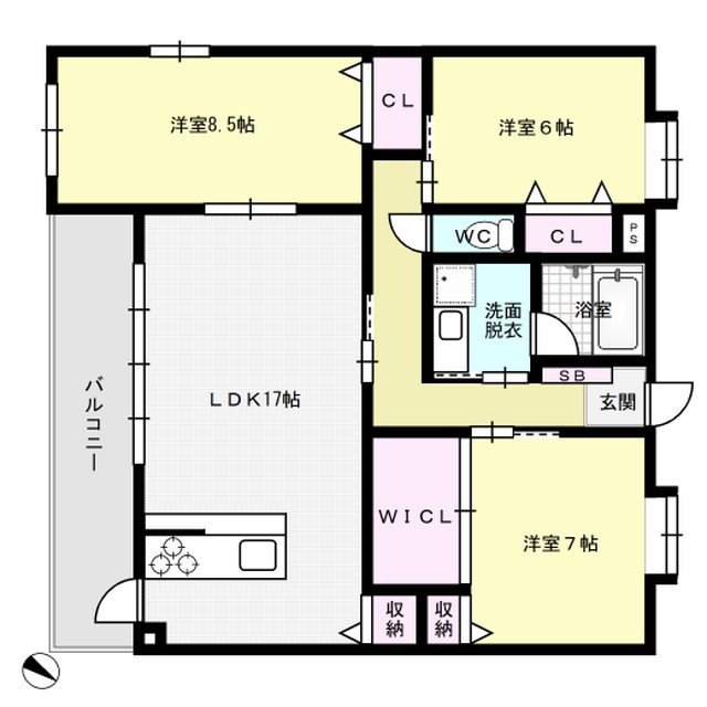 風河 間取り図