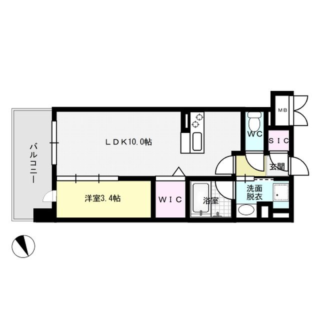ATRIO FLATS 井尻 604号室 間取り