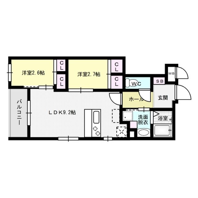リアンレガーロ平尾ステーションⅣ 間取り図