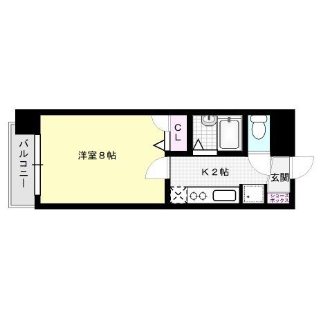 GUコート西新南 間取り