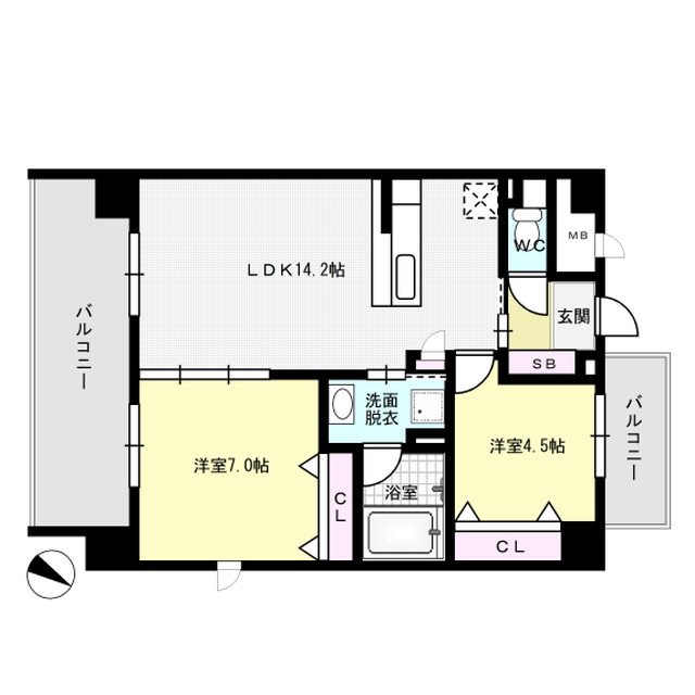 間取り SYKプレミール東那珂 間取り図
