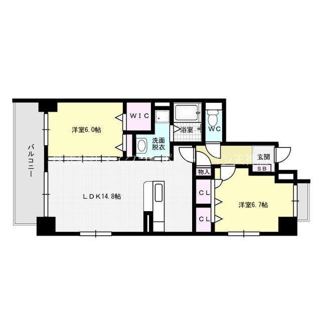 アウラ　ビータ平尾 間取り