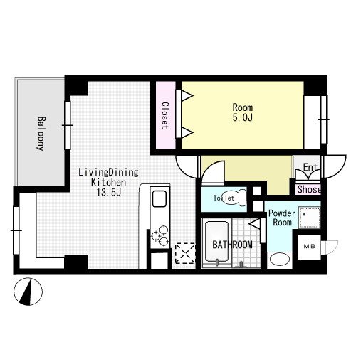 EREINA 202号室 間取り