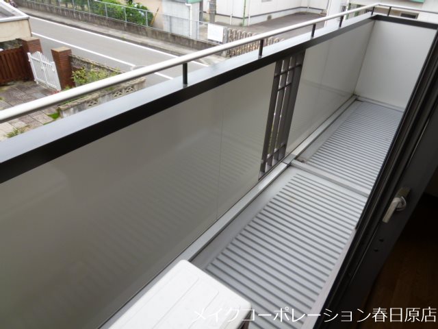 写真は同型タイプ グラシアフィス春日原D棟 ベランダ