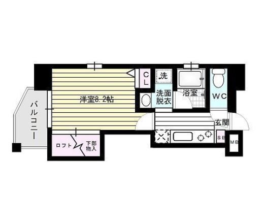 アクタス六本松アネックス～ネット無料～ 間取り