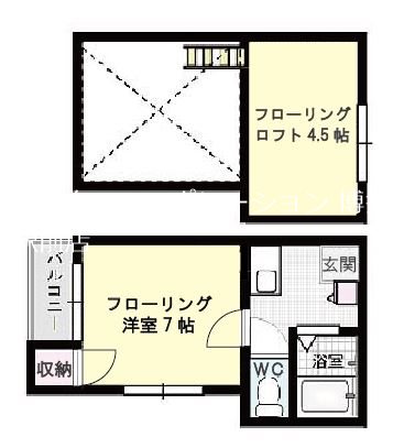 パークコート大博通り 間取り