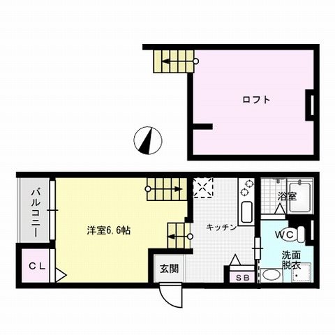 custa次郎丸～ネット無料～ 間取り