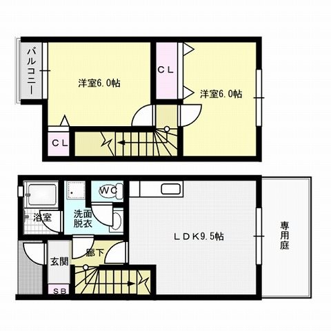 DUOウエムリン～ネット無料～ 間取り