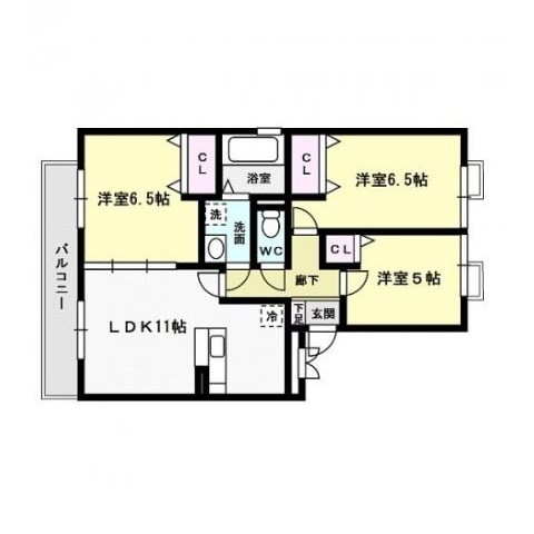 リバータス新石丸～ネット無料～ 間取り