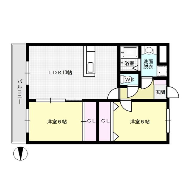 ルシア天神山 間取り図