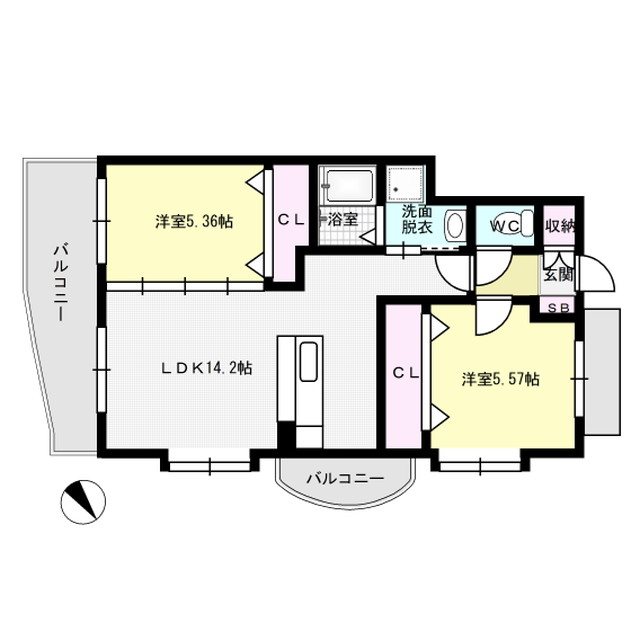 Beetle若久 101号室 間取り