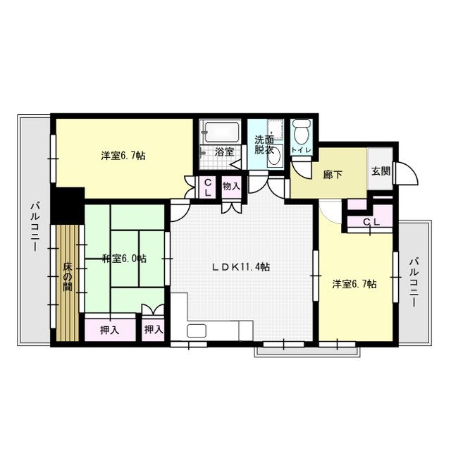 ミツワマンション高砂Ⅱ 間取り