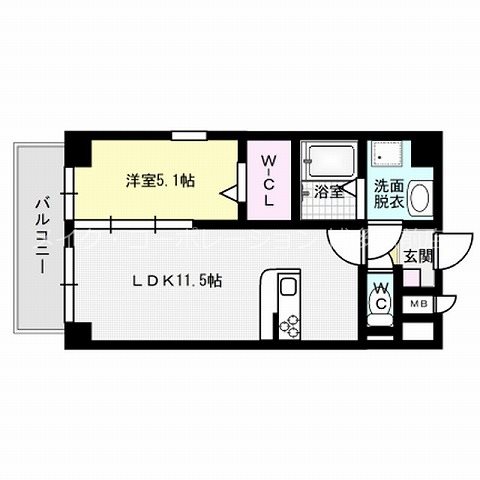 テイルガーデン博多  間取り