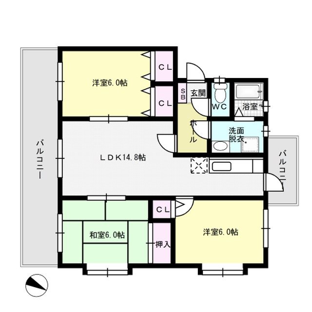 高義ビルⅢ 305号室 間取り