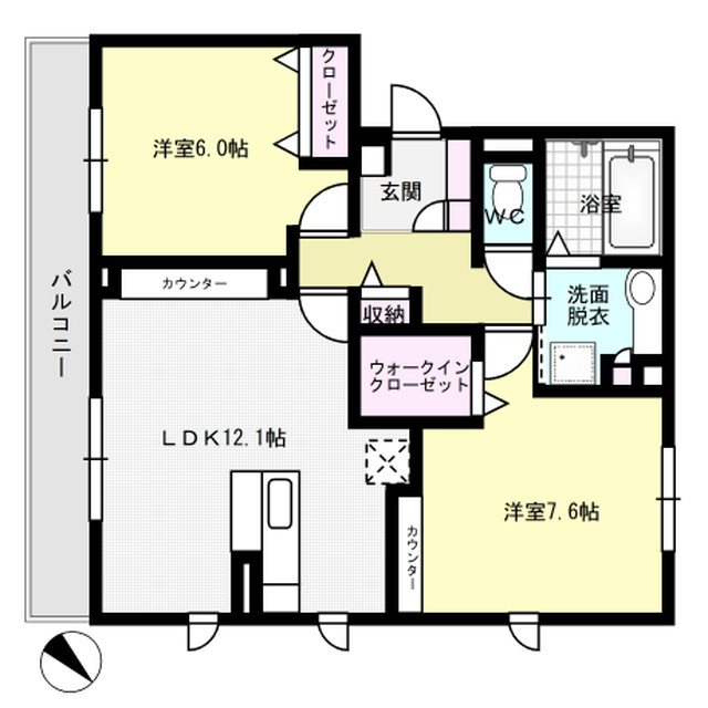 ジョアセジュール博多南2号館 間取り図