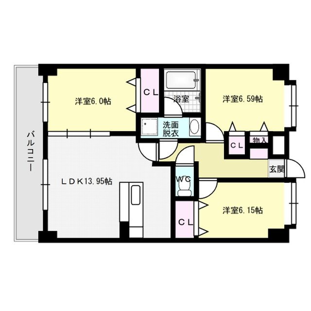 フォレスト離宮若久 間取り図
