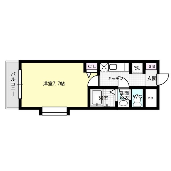 リーセント春町 413号室 間取り