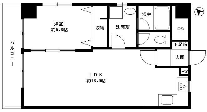 ネオハイツ薬院  間取り