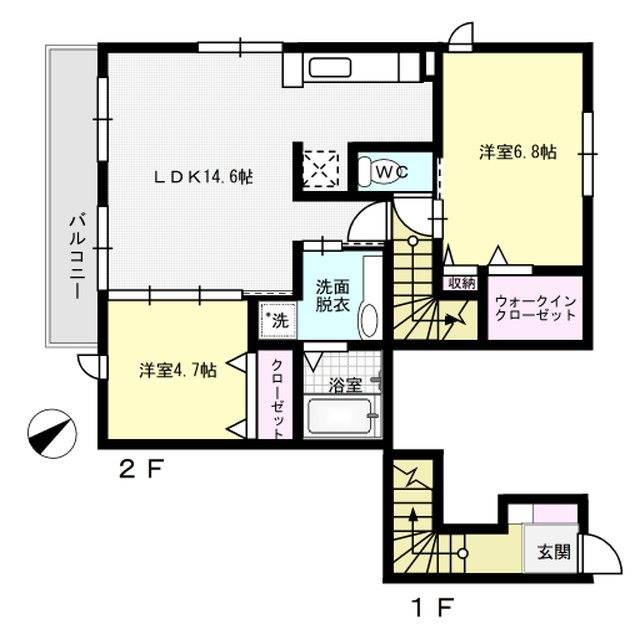 リヴェール花畑Ⅰ 間取り図