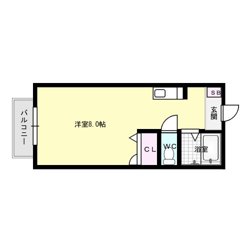 百楽館 202号室 間取り