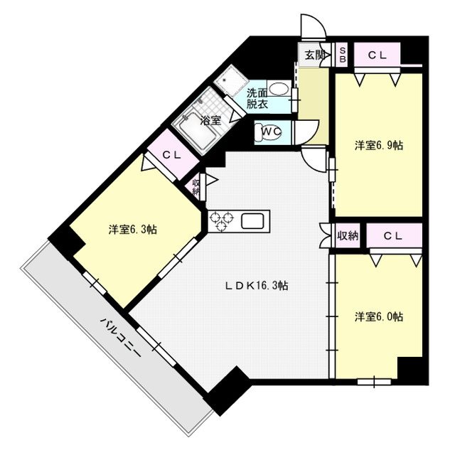 フェリセステージ梅光園 間取り