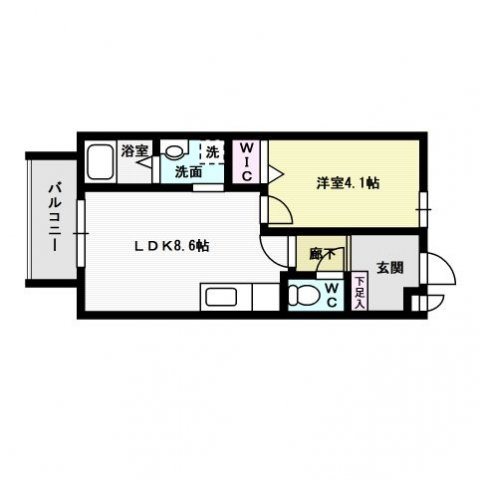 ユゥ＆ミィ金山駅前G棟 間取り
