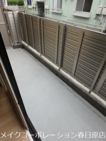 写真は同型タイプ プレジール下大利弐番館 ベランダ