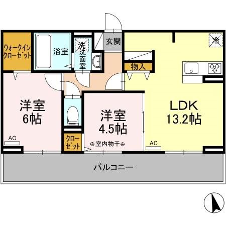 bliss長尾 壱番館 間取り