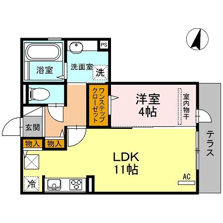 D-room別府駅前 間取り