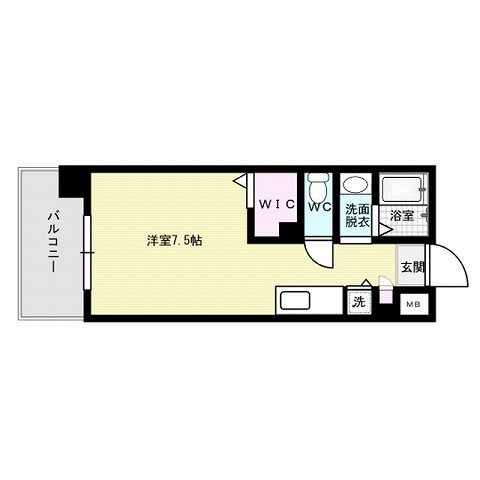 トラストビル姪浜～ネット無料～ 間取り