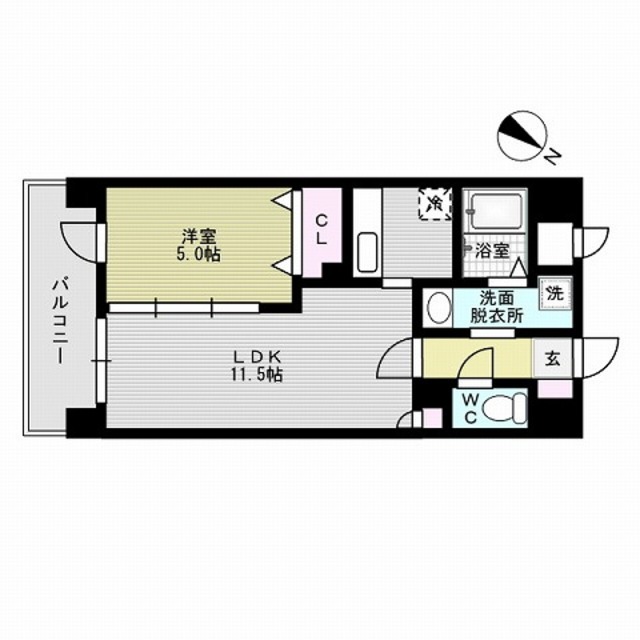 グロースメゾン博多山王 間取り
