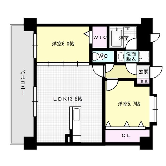 カラコレスⅤ 503号室 間取り