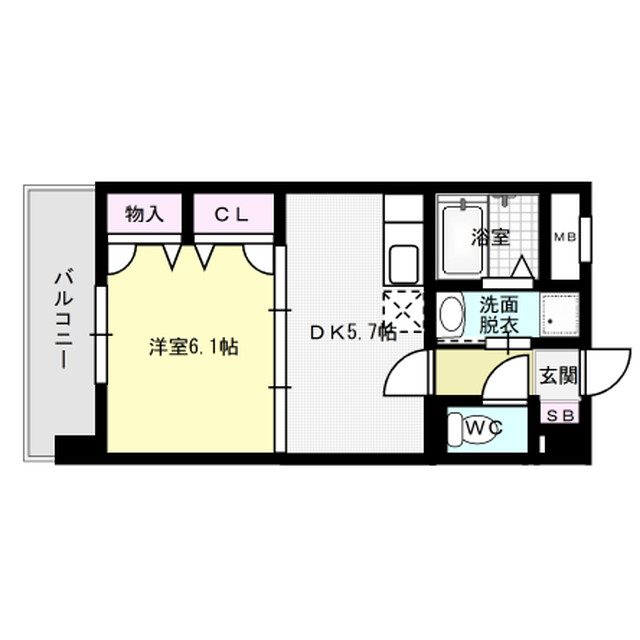 間取り エレガンス井尻 間取り図
