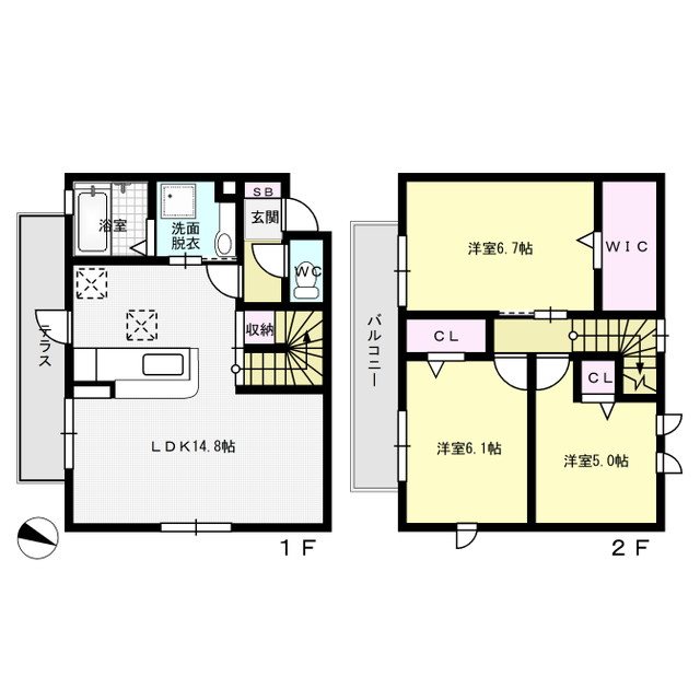 グリシーナ 間取り図