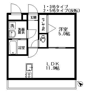 プリミエリア城南Ⅰ 間取り