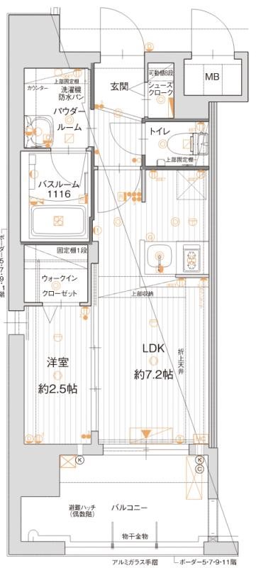 グランフォーレ博多マークプレイス 間取り