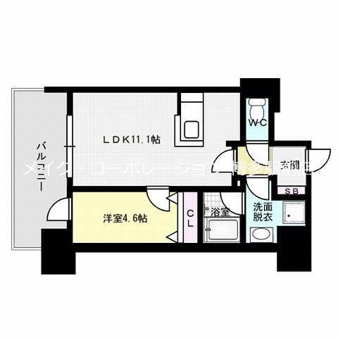 アイサフィール博多駅東 間取り
