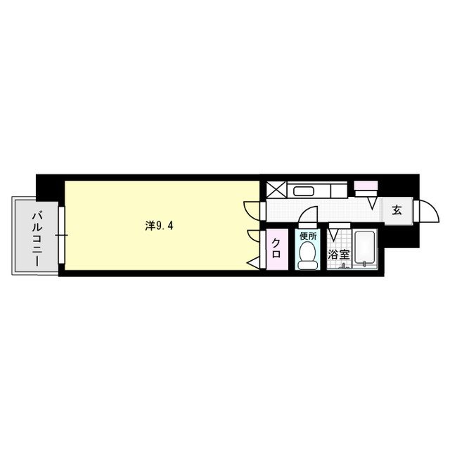 ピュア春日公園 802号室 間取り