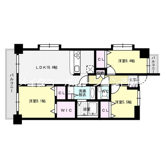 CRESTY藤崎 間取り