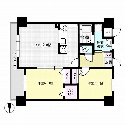 セス姪浜～駐車場無料～ 間取り