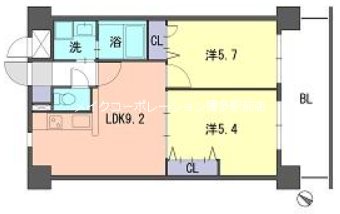 DUO FEEL福岡東 間取り