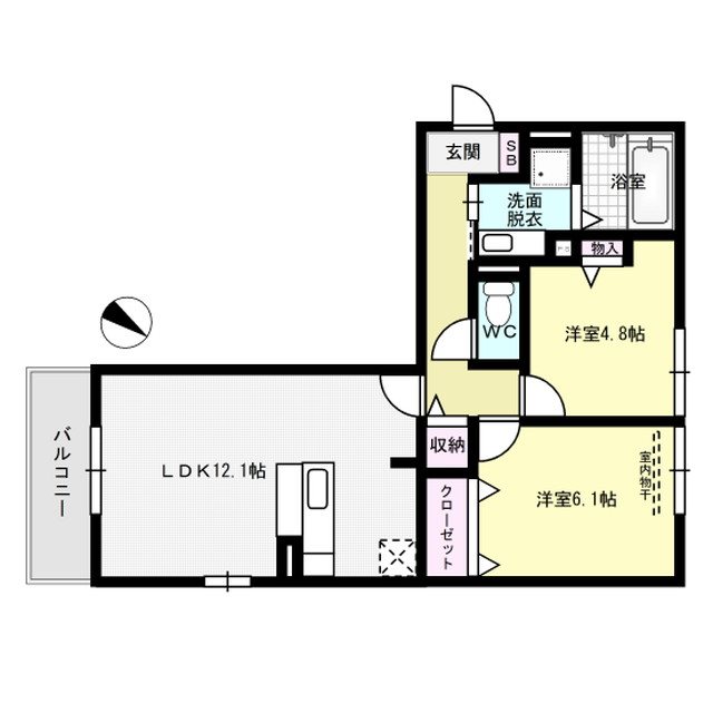 間取り D-room南福岡 参番館 間取り図